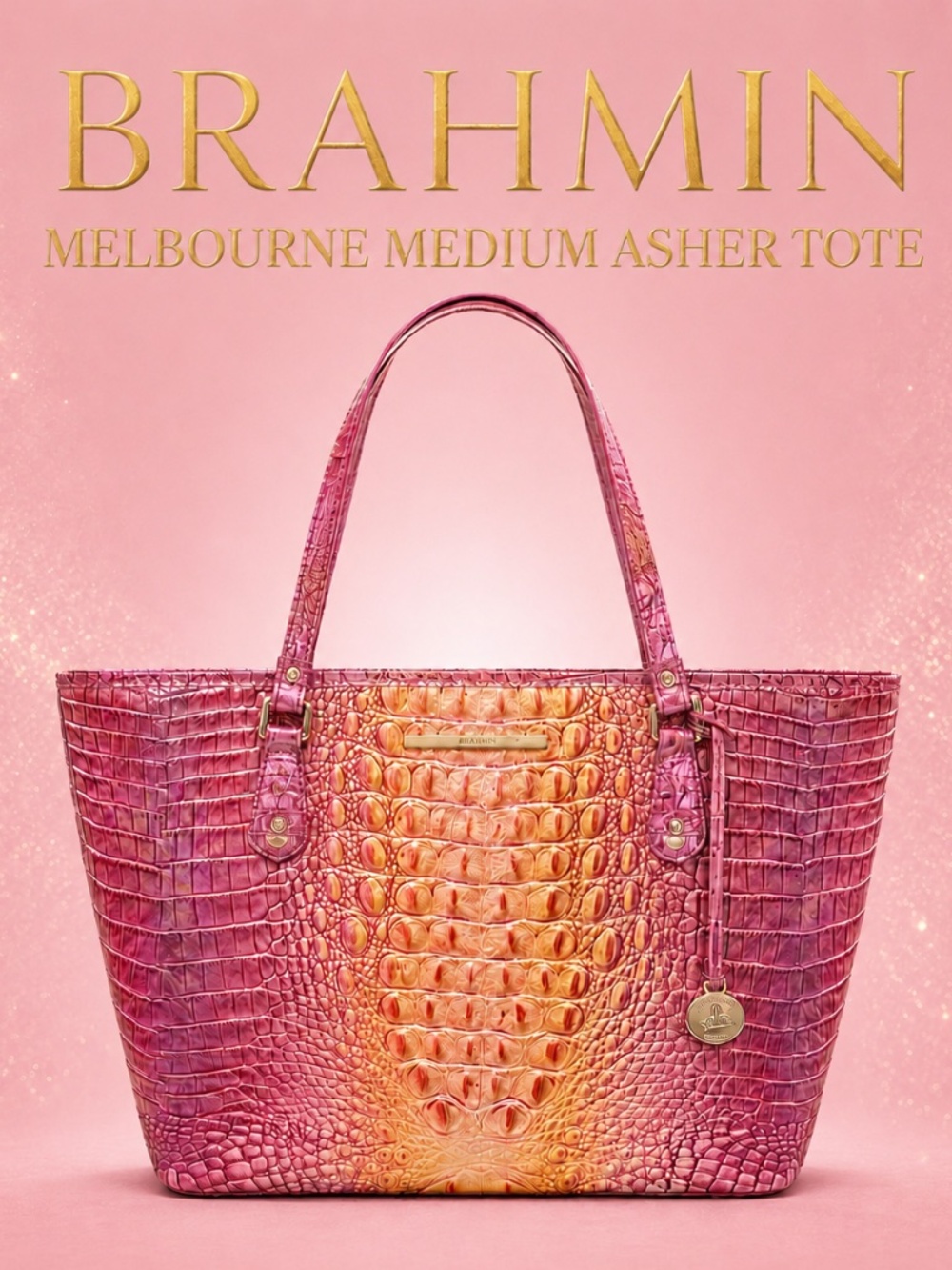 Brahmin Melbourne Medium Asher tote in prism ombre - Picture 2 of 15